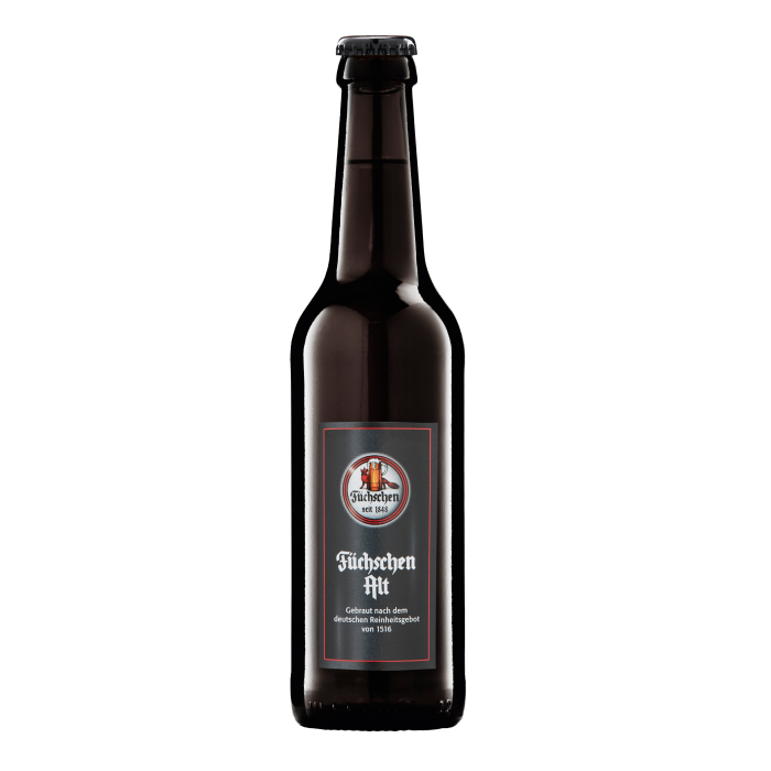 Füchschen Alt – original Düsseldorfer Altbier seit 1848. Handwerklich gebraut, malzig-herb im Geschmack & ein echtes Brauhaus-Original. Jetzt entdecken & genießen!