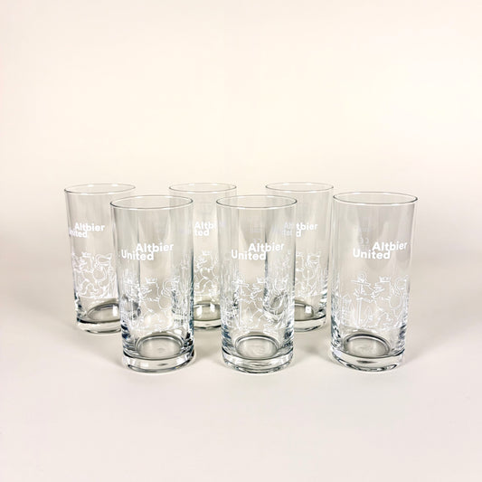 6er-Set Altbier United Gläser